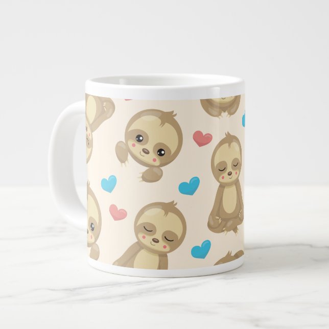 Grande Tasse Motif De Parfums, Mignons Parfums, Coeurs (Devant gauche)