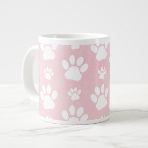 Grande Tasse Motif De Pâtes, Patrouilles Blanches, Aquarelles, 