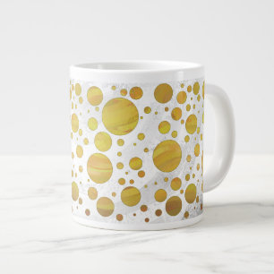 Grande Tasse Motif de point de polka ananas