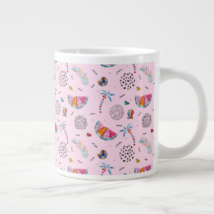 Grande Tasse Motif de style Pink Memphis