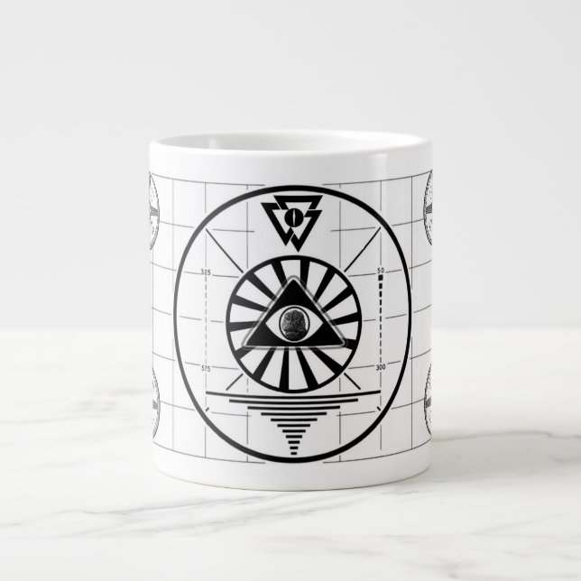Grande Tasse Motif de test TV Godzilla (Devant)