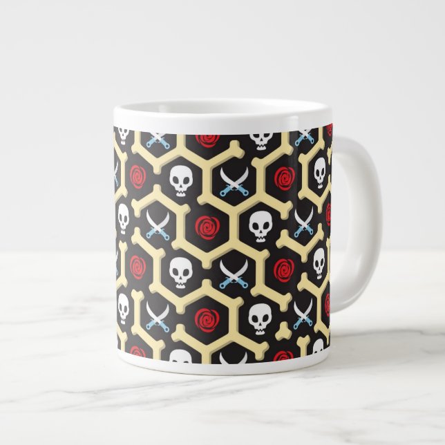 Grande Tasse Motif de thème de bandit (Devant droit)