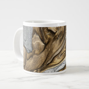 Grande Tasse Motif de tourbillon de marbre terreux glamour