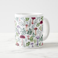 Motif des champignons d'aquarelle douillette   