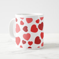 Motif Des Coeurs, Coeurs Rouges, Motif Des Coeurs