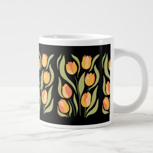 Grande Tasse Motif des Tulipes de printemps sur Mug de café g
