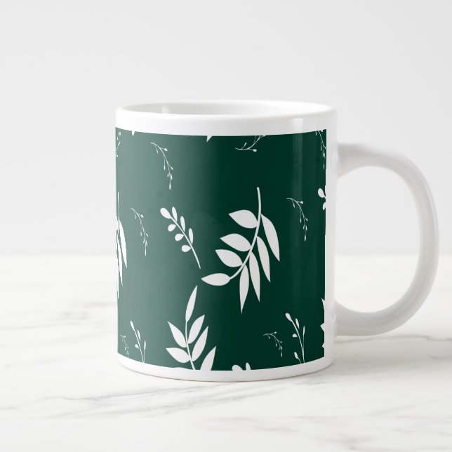 Grande Tasse motif feuille (Droite)