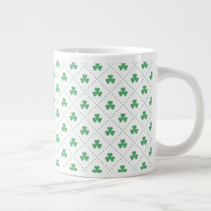 Grande Tasse Motif Feuilles de Trèfle St. Patrick-53224