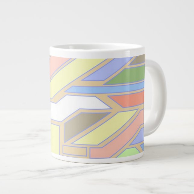 Grande Tasse motif géométrique 3 (Devant droit)