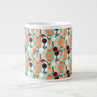 Grande Tasse Motif géométrique en demi-teinte