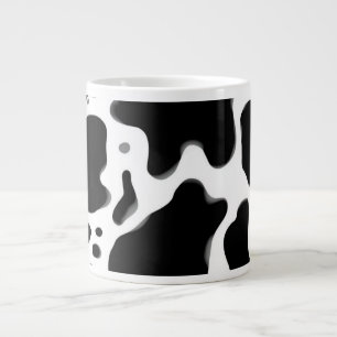 Grande Tasse Motif imprimé vache noir et blanc Animal tendanc