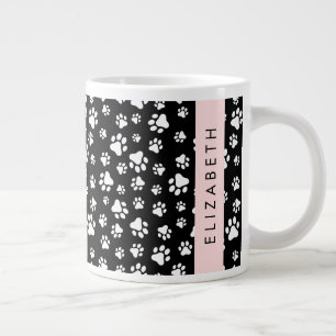 Grande Tasse Motif mâle, Patrouilles de chien, Noir et Blanc, V