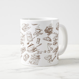 Grande Tasse motif papier