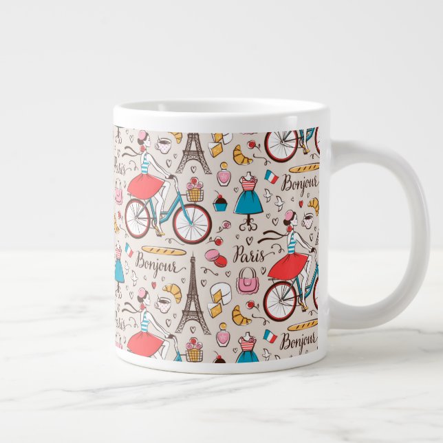 Grande Tasse Motif Paris France (Droite)
