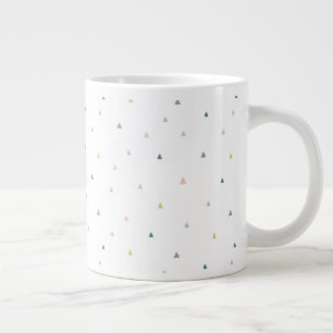 Grande Tasse Motif Pastel Triangle