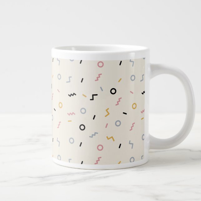 Grande Tasse Motif Retro Squiggle (Droite)
