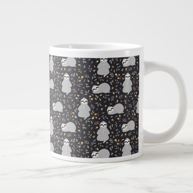 Grande Tasse Motif Tropical Baby Sloth (Droite)