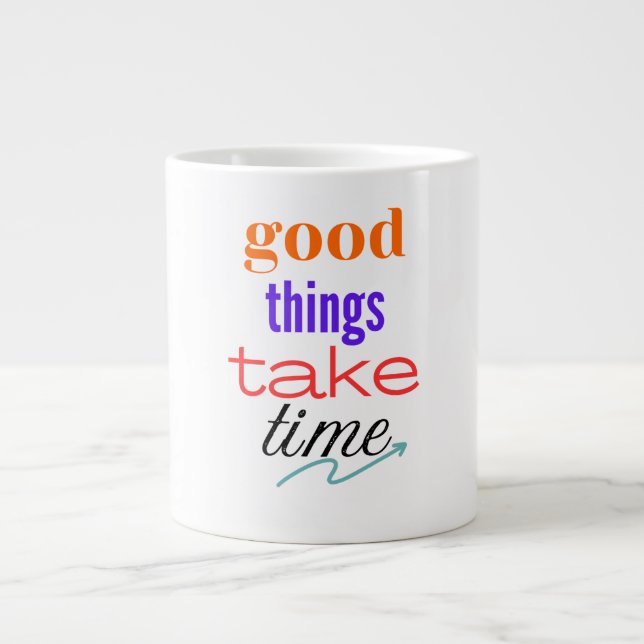 Grande Tasse Motivation colorée (Devant)