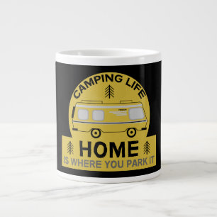 Grande Tasse Motorhome   RV Motorhome   Camping Life Latte Mug