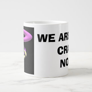 Grande Tasse Mots-messages fous avec art moderne noir violet