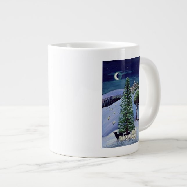 Grande Tasse Moutons dans un paysage d'hiver (Devant droit)