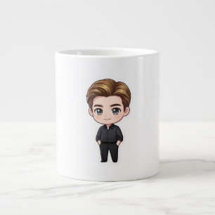 Grande Tasse Mug à café représentant un acteur masculin élégant