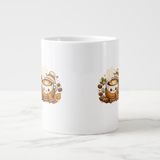 Grande Tasse Mug à Cappuccino Mignon et Confortable