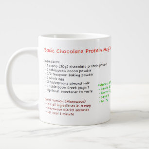 Grande Tasse Mug à micro-ondes (Recette de gâteau à base de pro