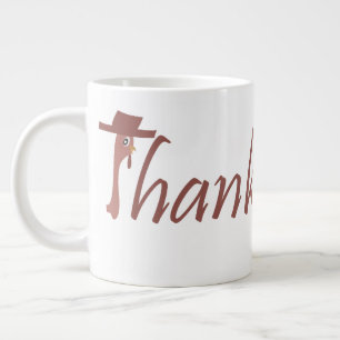 Grande Tasse Mug avec dinde Thanksgiving