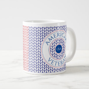 GRANDE TASSE MUG BLANC GRAND FORMAT VÉTÉRAN AMÉRICAIN
