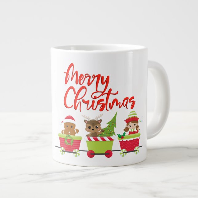 Grande Tasse Mug cadeau de Noël - Mug Jumbo (Devant droit)