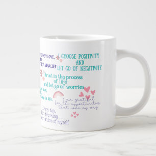Grande Tasse Mug café Affirmation Positive