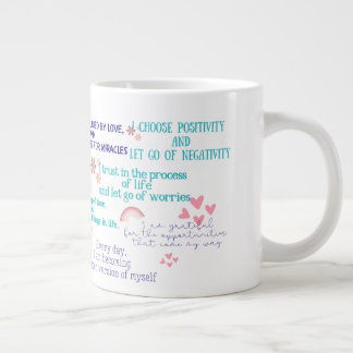 Grande Tasse Mug café Affirmation Positive