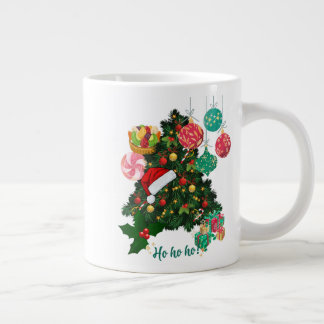 Grande Tasse Mug café Arbre de Noël | Coupe Festive Holiday