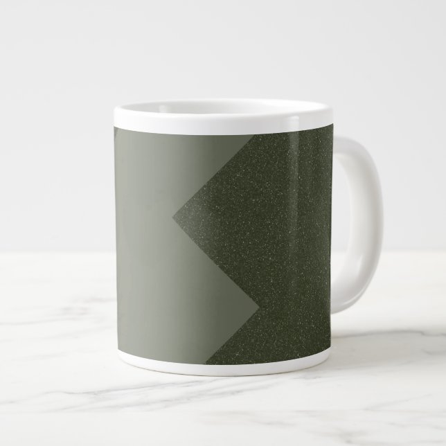 Grande Tasse Mug café vert mousse personnalisée (Devant droit)