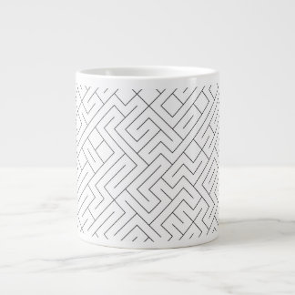 Grande Tasse Mug Céramique Lignes Graphiques Labyrinthe