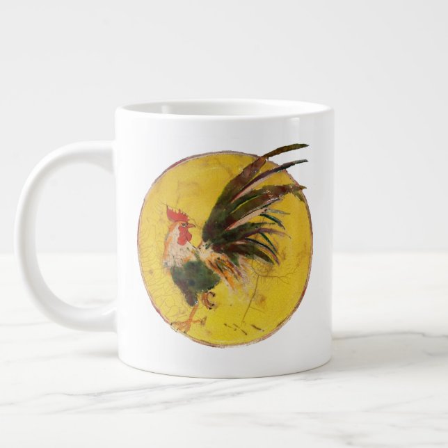 Grande Tasse Mug - Coq et soleil (Gauche)