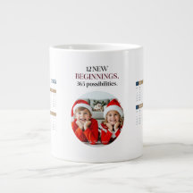 Mug de café Calendrier personnalisé 2025