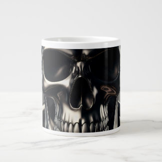 Grande Tasse Mug de café de crâne métallique