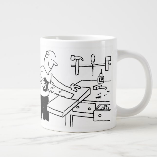 Grande Tasse Mug de café géant avec une illustration de charpen (Droite)