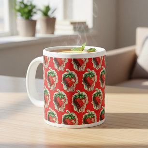 Grande Tasse Mug de café géant fraise