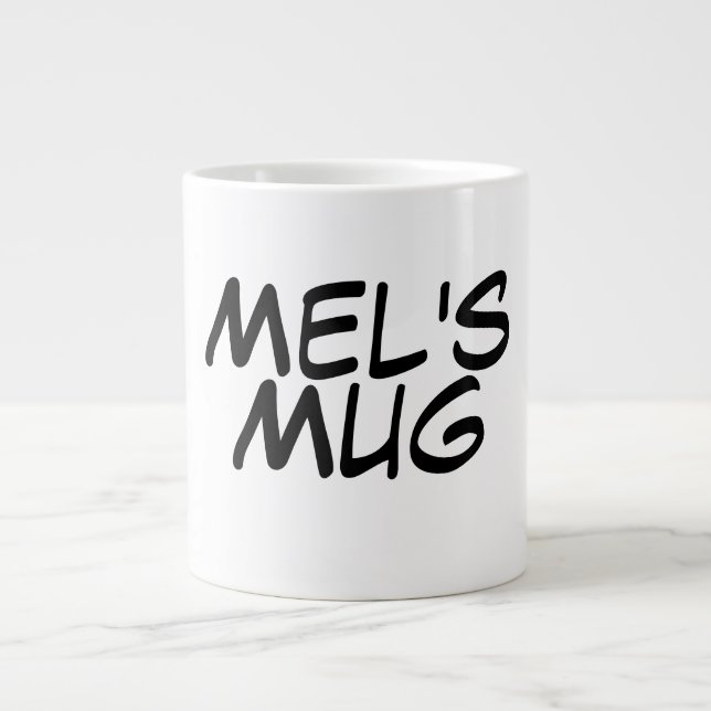 Grande Tasse Mug de café Jumbo personnalisé (Devant)