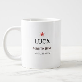 Grande Tasse Mug de café personnalisé avec nom pour son anniver