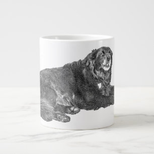 Grande Tasse Mug de chien d'automne dans le style Manga Dot