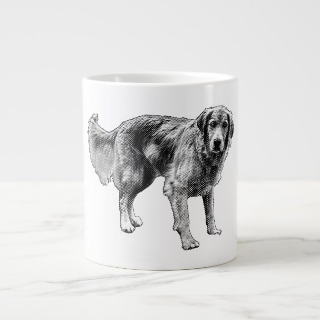 Grande Tasse Mug de chien éffrayant (Devant)