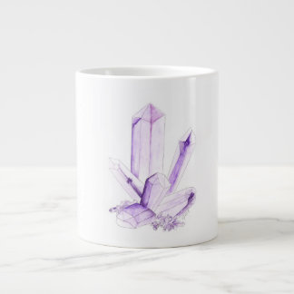 Grande Tasse Mug de cristal de cristal d'Améthyste