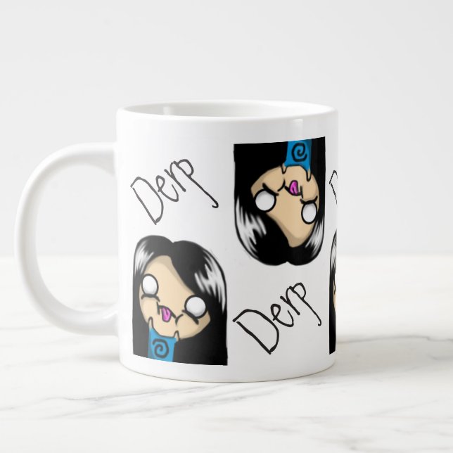Grande Tasse Mug de derp - Jumbo #Teamb3ar (Gauche)