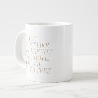 Grande Tasse Mug de devis de typographie ・ 0001