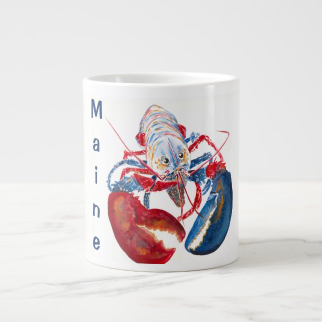 Grande Tasse Mug de homard de liberté (Devant)