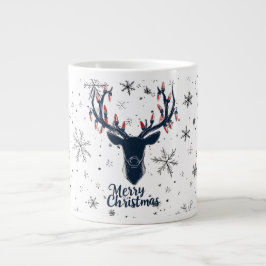 Grande Tasse Mug de Noël des rennes festifs